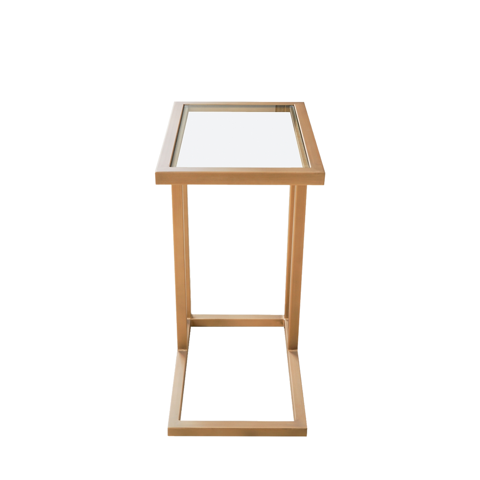 Thumbnail: Jorge Claes Sofa Table Glass / Brass