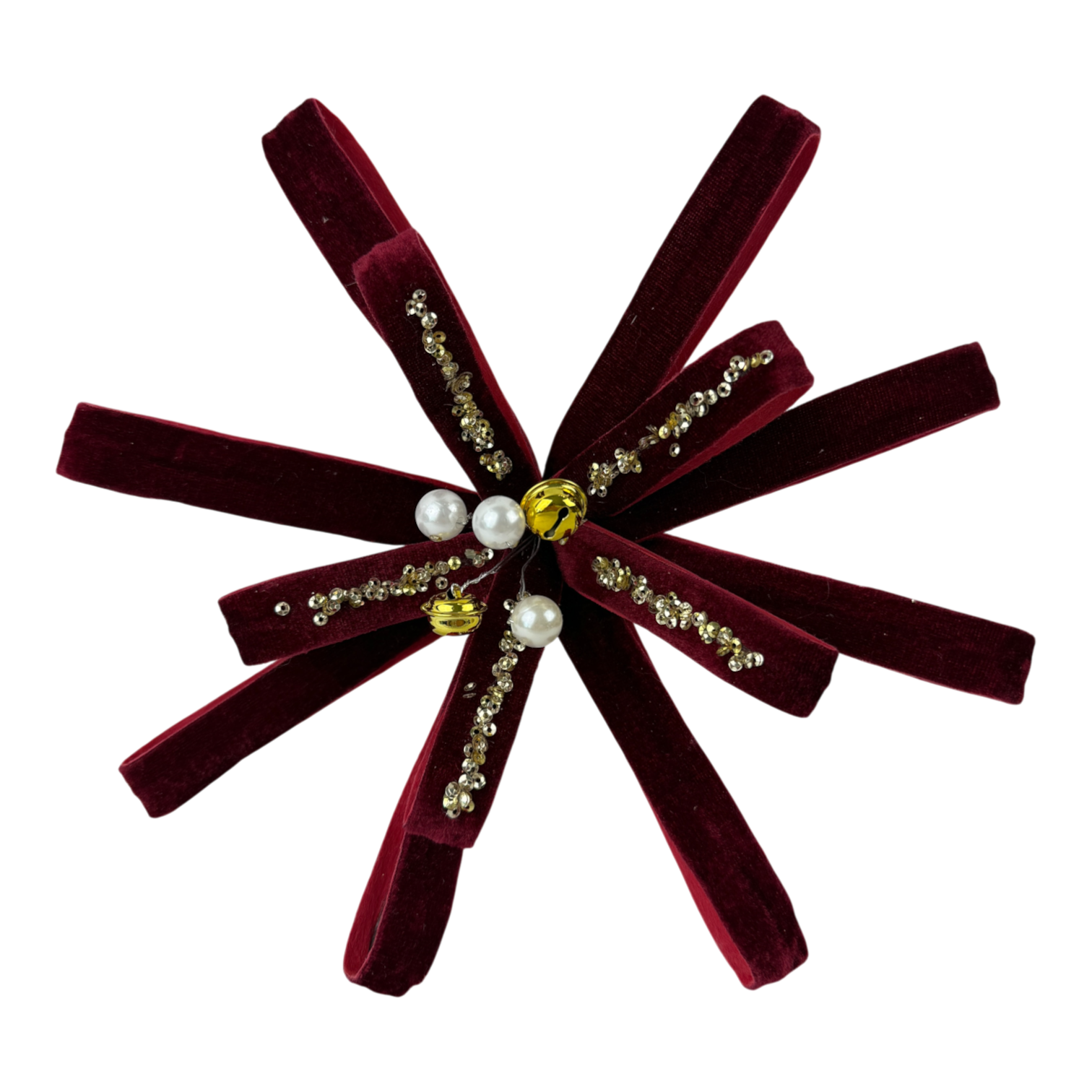 Burgundy Decorative Flower Pick