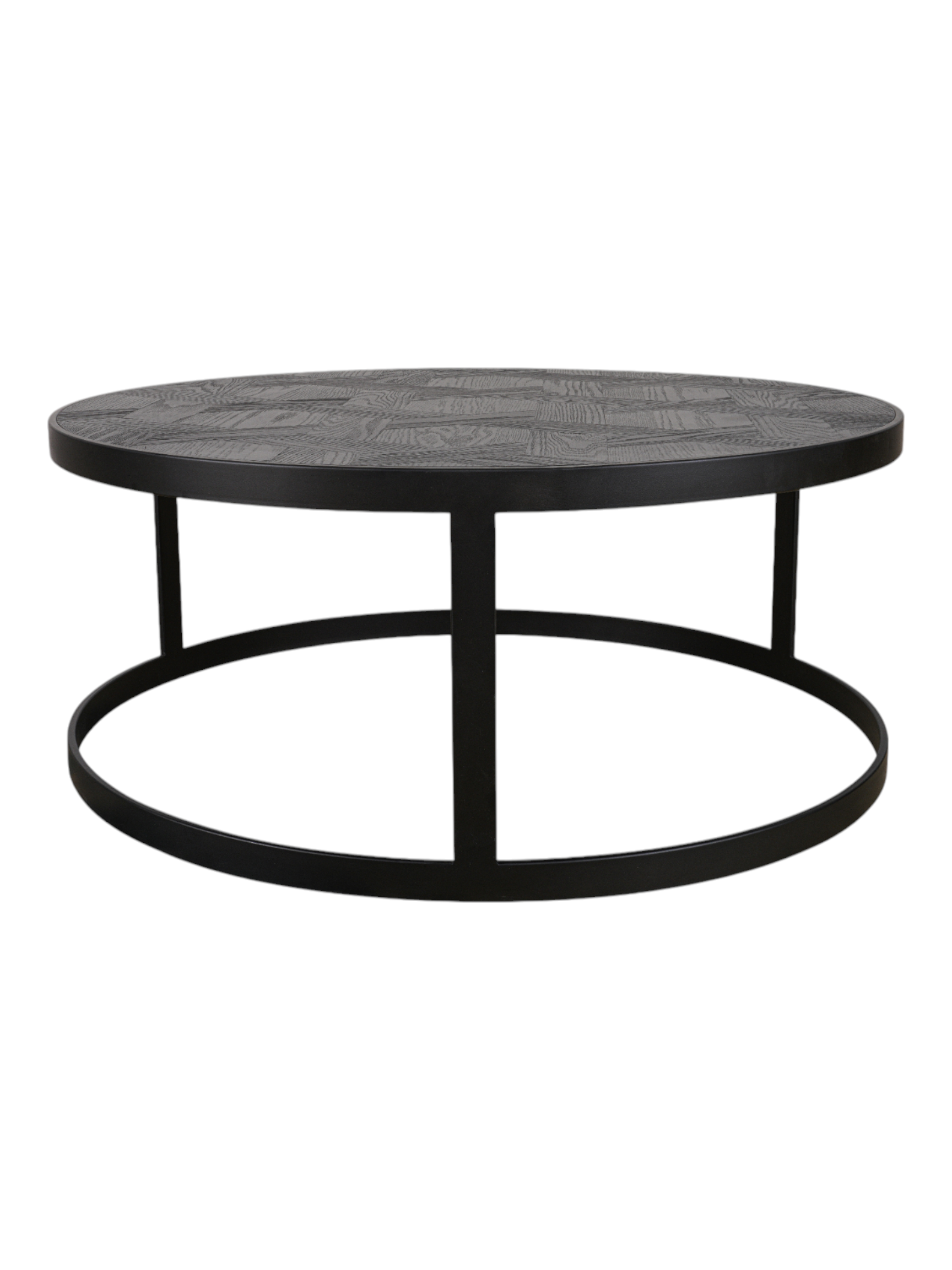 Milan Round Coffee Table Black / Black