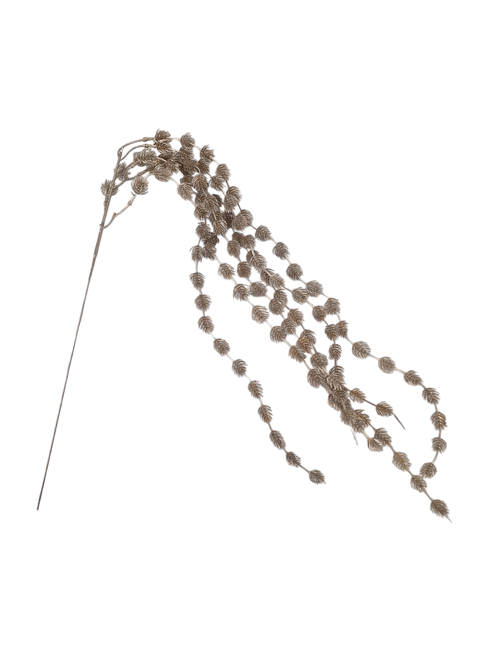 Thumbnail: Champagne Beaded Foliage Spray