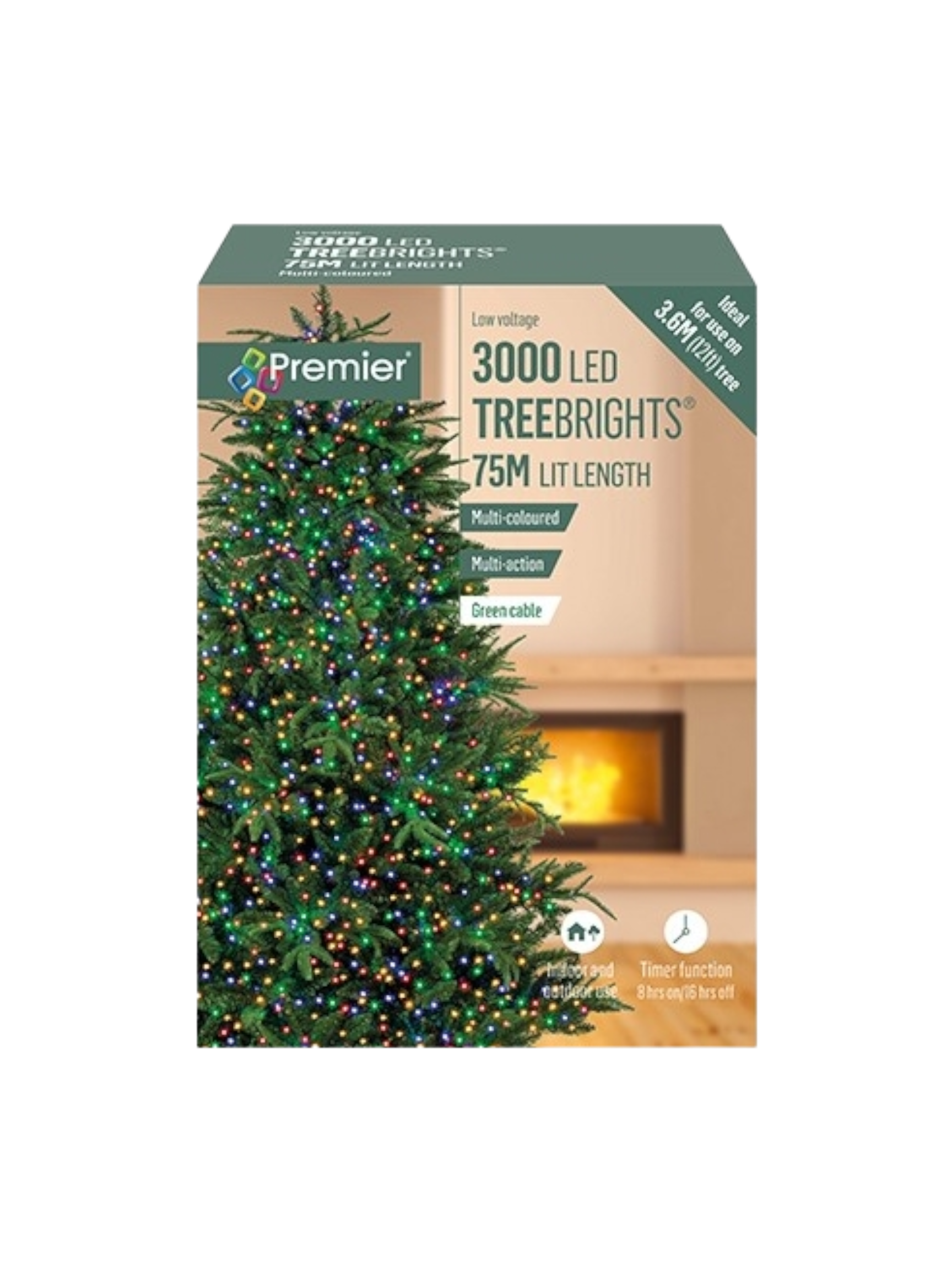 3000 LED TreeBrights With Timer, Multi Colour