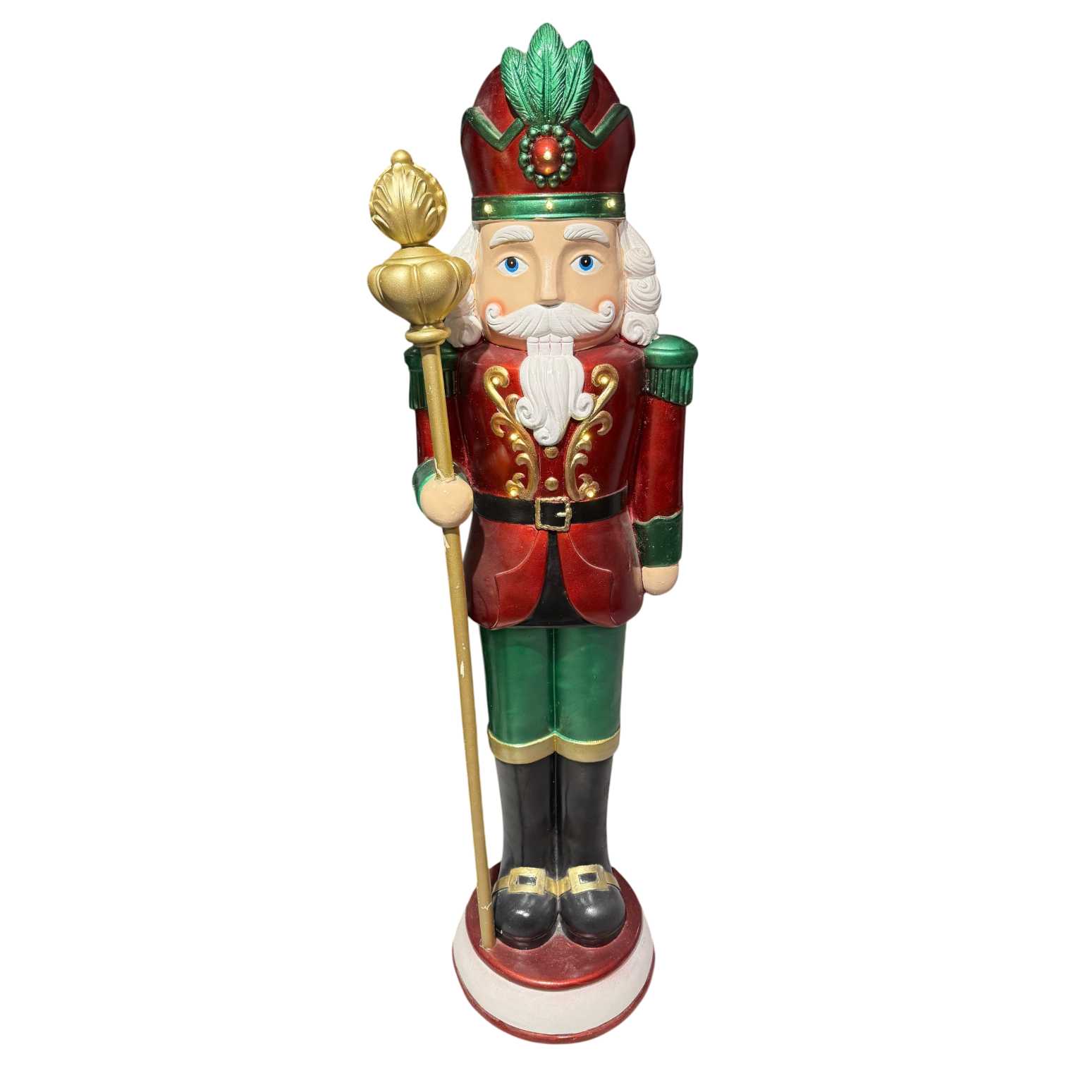 MGO Nutcracker with LED - Green, 157 cm