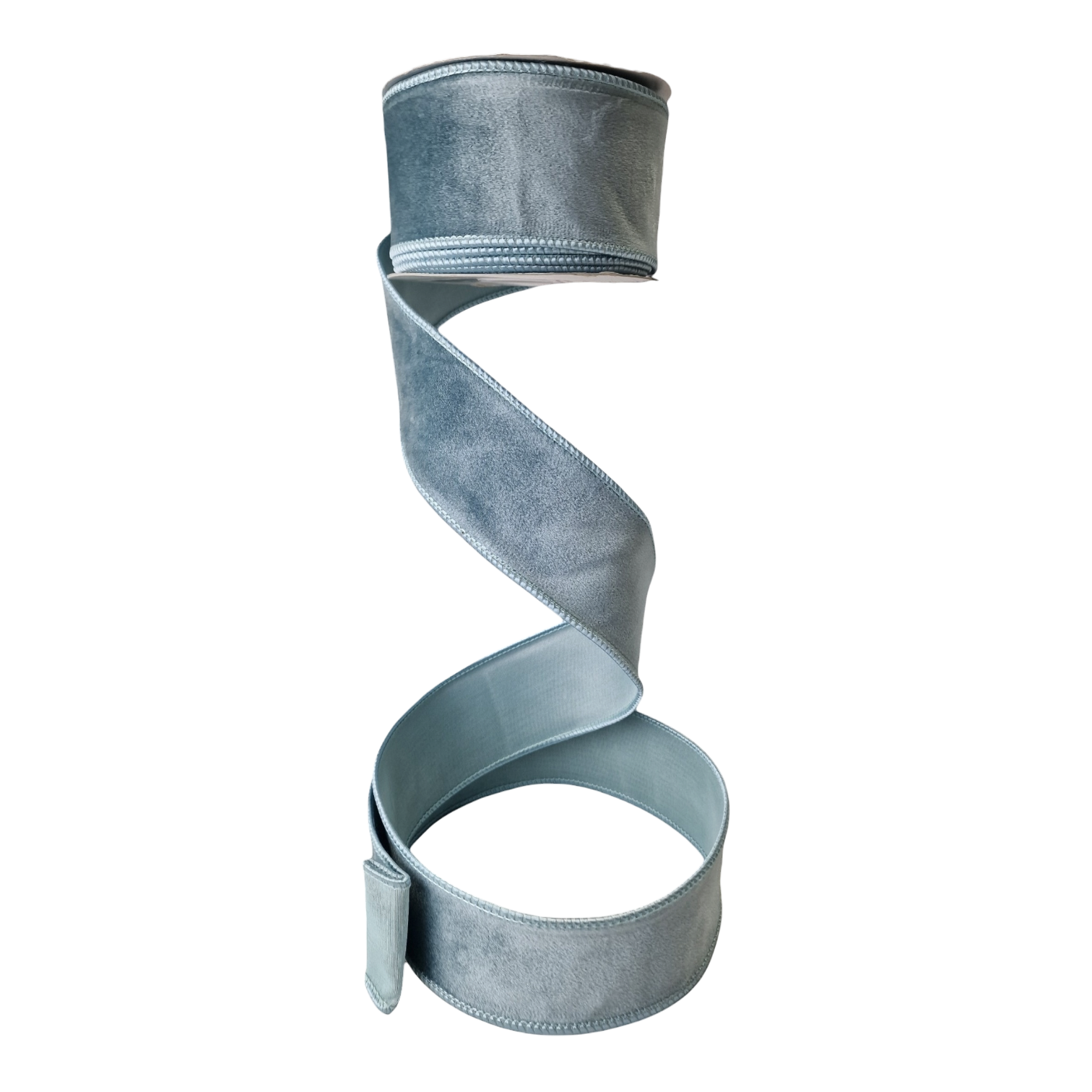 Velvet Ribbon, Blue, 2.5" 10M