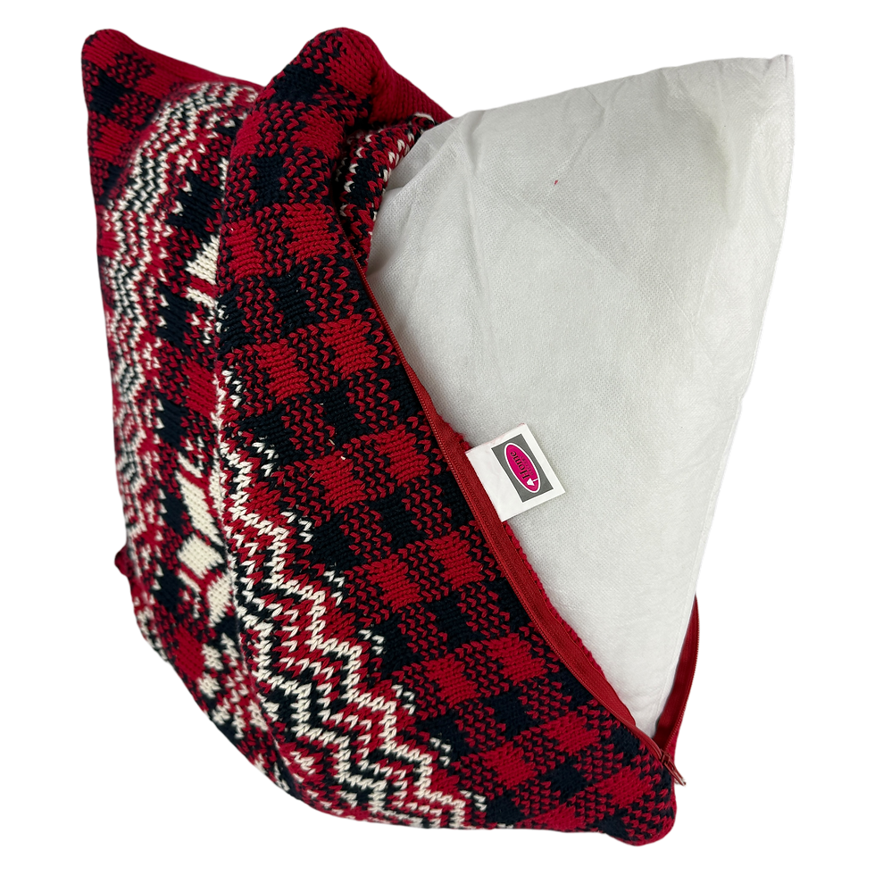 Thumbnail: Red Snowflake Christmas Cushion