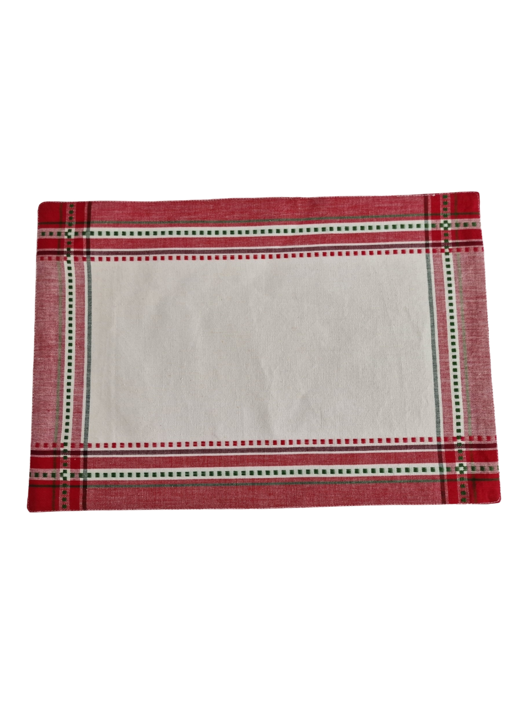 Festive Placemat, Red / White / Green