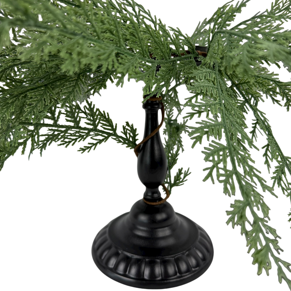 Thumbnail: Cypress Leaf Candle Holder - Tall