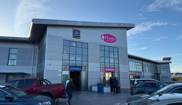 Exterior of Home Gallery Interiors Ennis store at West Point Retail Park