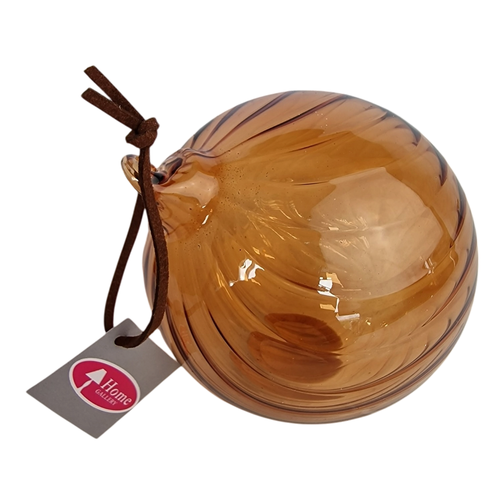 Thumbnail: Glass Bauble, Amber - Set of 6
