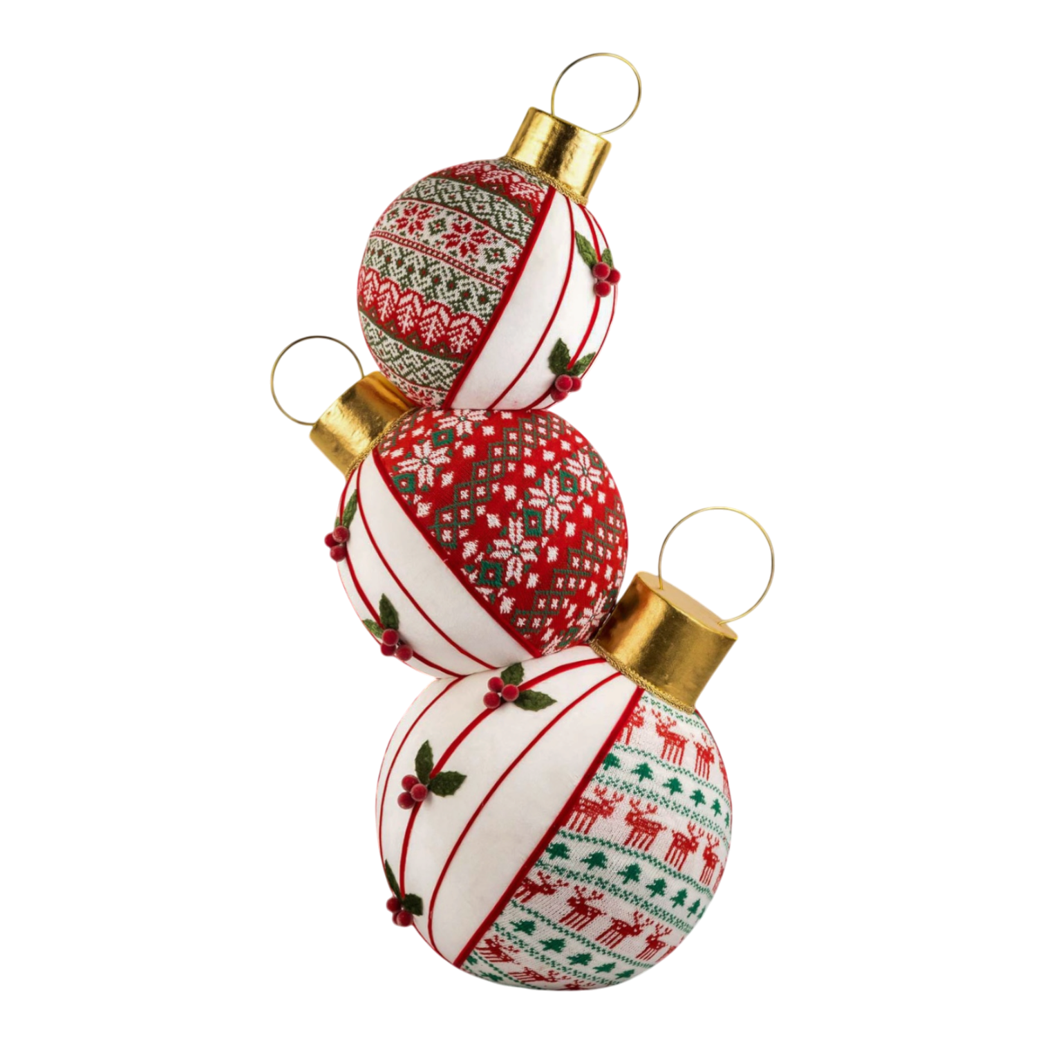 Table Top Stack Baubles, Multicolour, 75CM