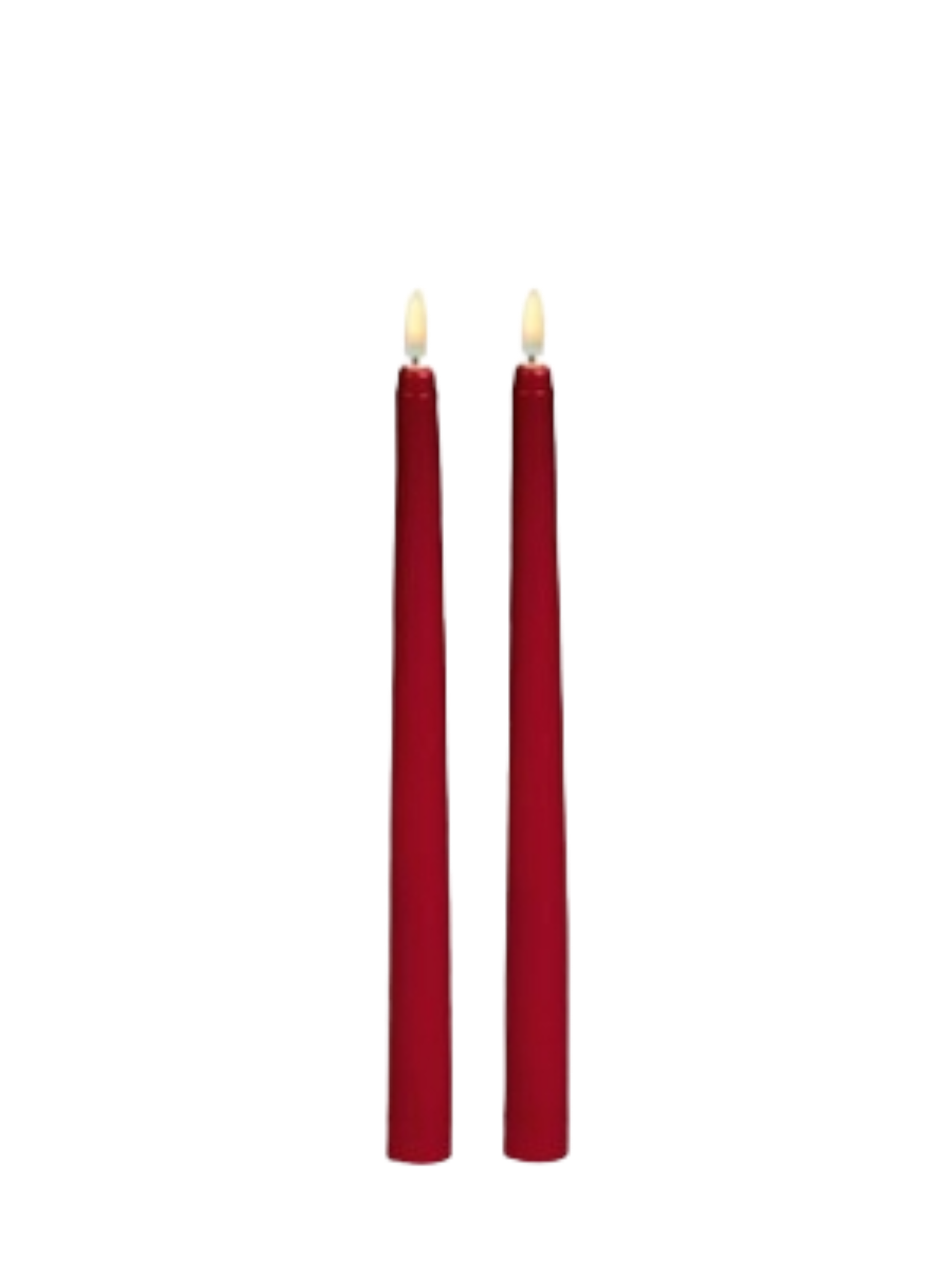 FlickaBright Taper Candle, Red