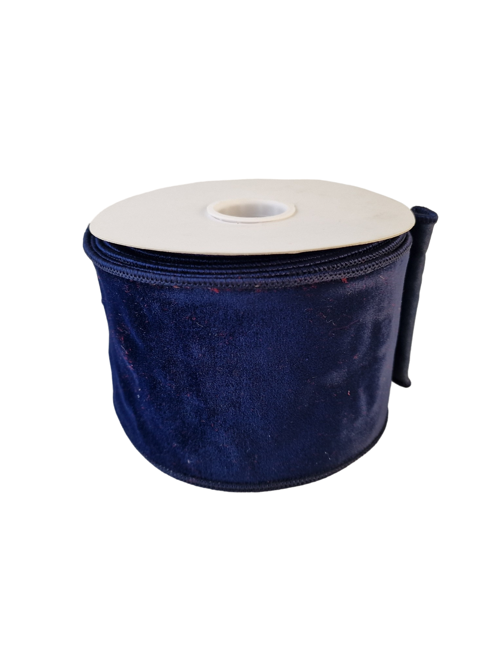 Thumbnail: Velvet Ribbon, Navy, 4" 10M