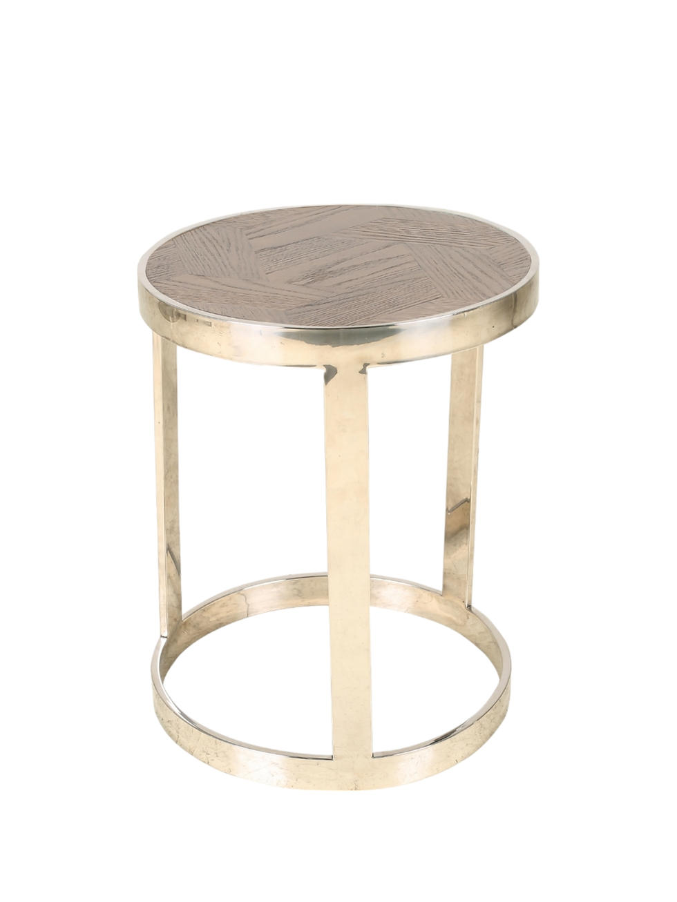 Thumbnail: Jorge Set of 2 Round Conor Table Brown / Silver