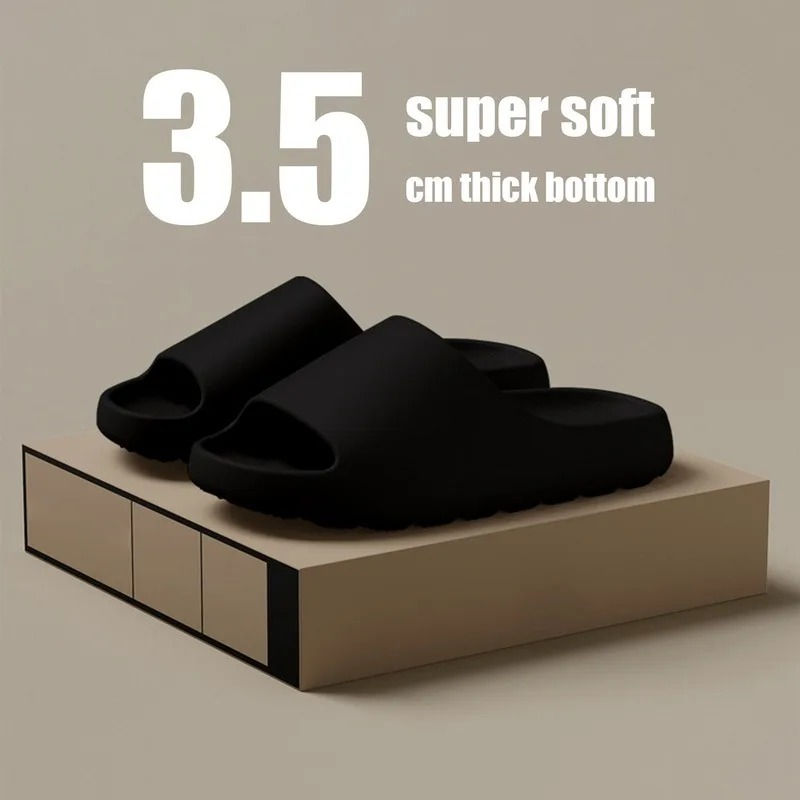 Miniatura: Coconut Slippers Cloud Thick-soled Sandals Summer Fashion Soft Bottom Beach Men 
