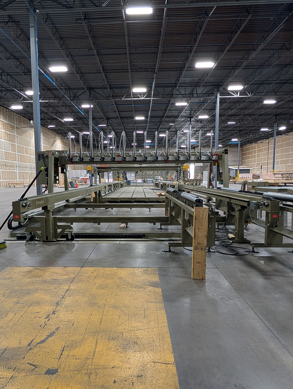 MBS production team member working a panel assembly station in the 40,000 sq ft CNC manufacturing facility in North St. Louis