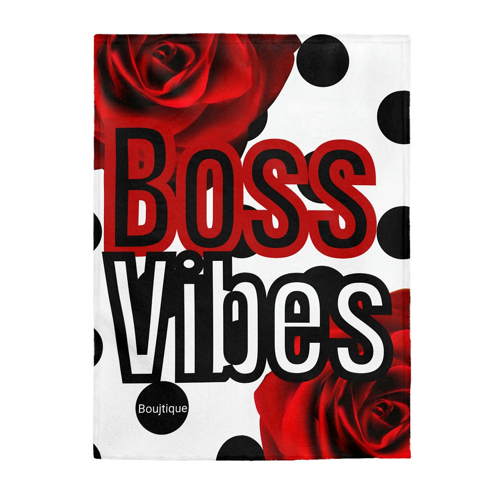 Thumbnail: Boss Vibes-Velveteen Plush Blanket