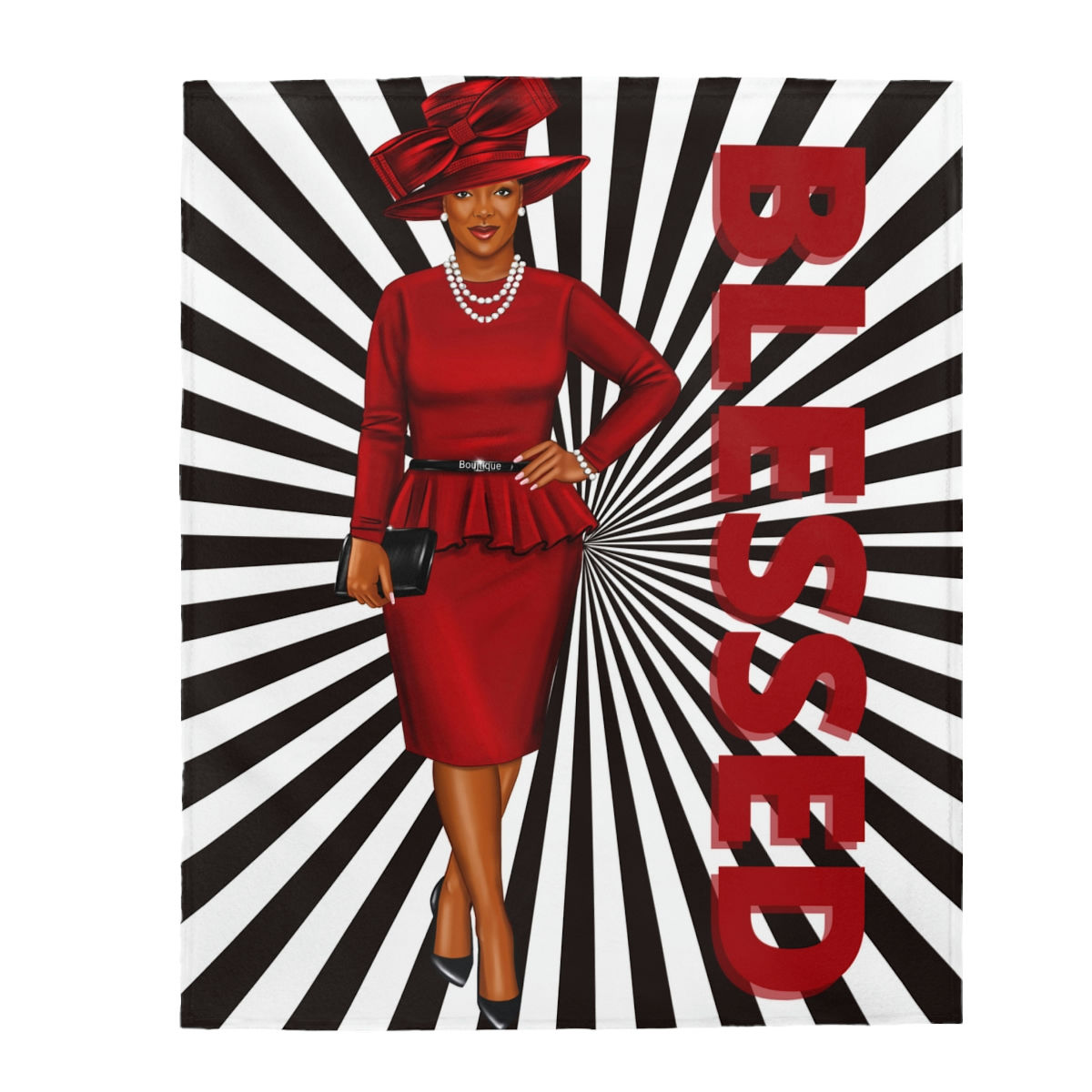 Blessed-Velveteen Plush Blanket