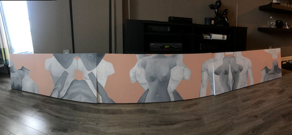 Digital Mural Painted on Canvas