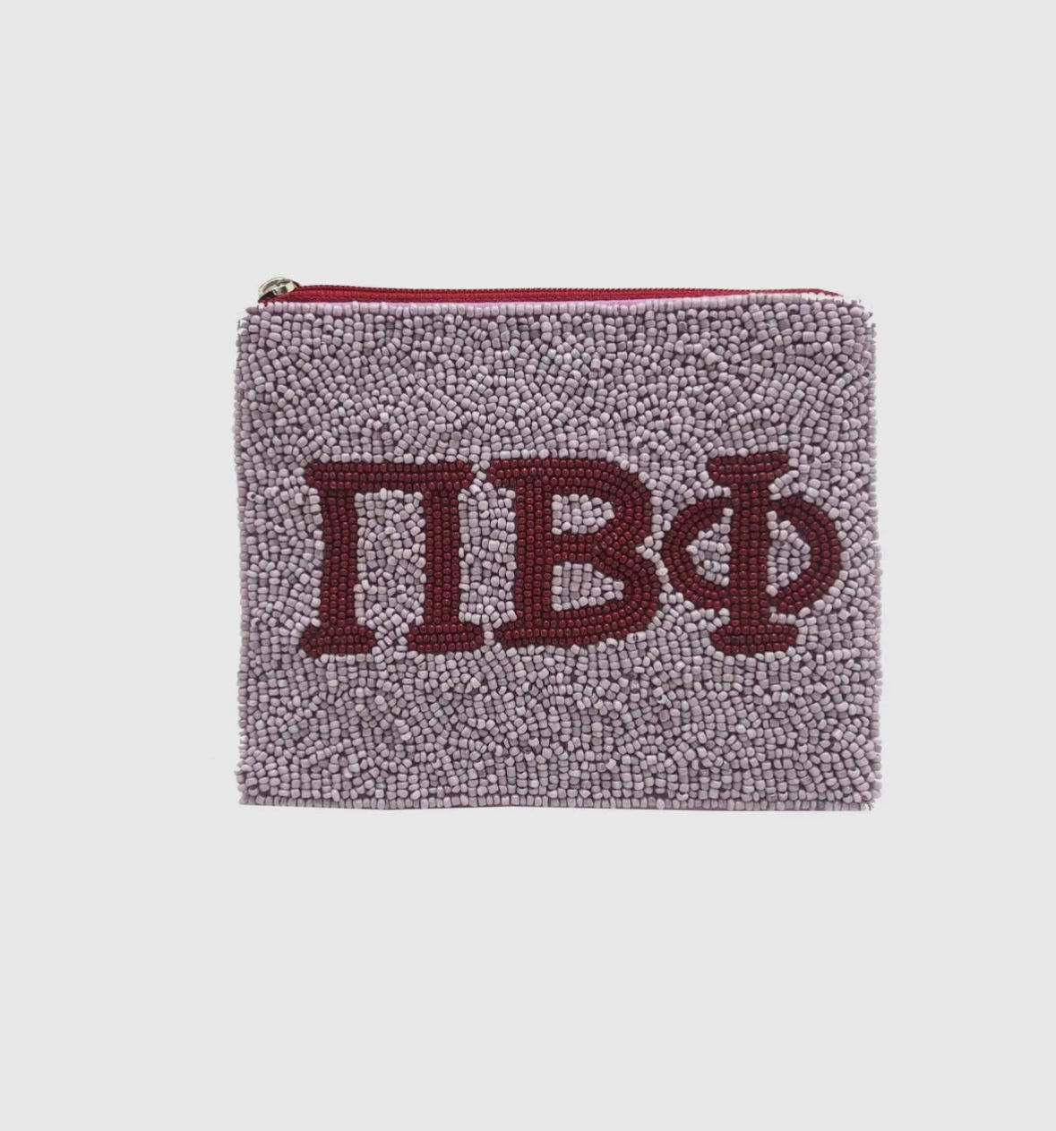 Pouch Pi Beta Phi Beaded 