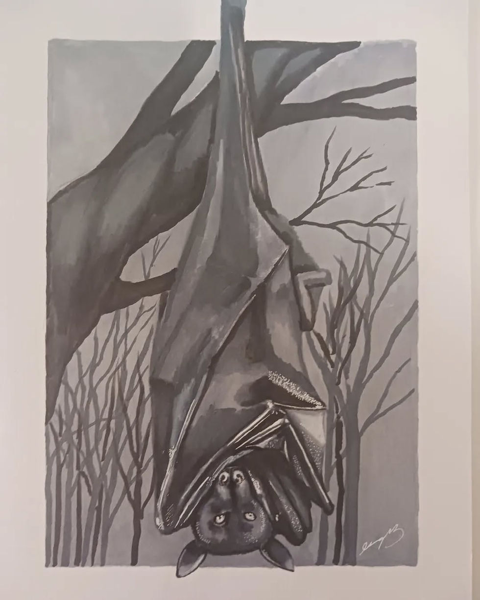 Size: 9x12 Inches on Bristol Paper
Medium/Material: Grey Prisma Markers, Micron and White Gel Pen
Year Completed: 2022