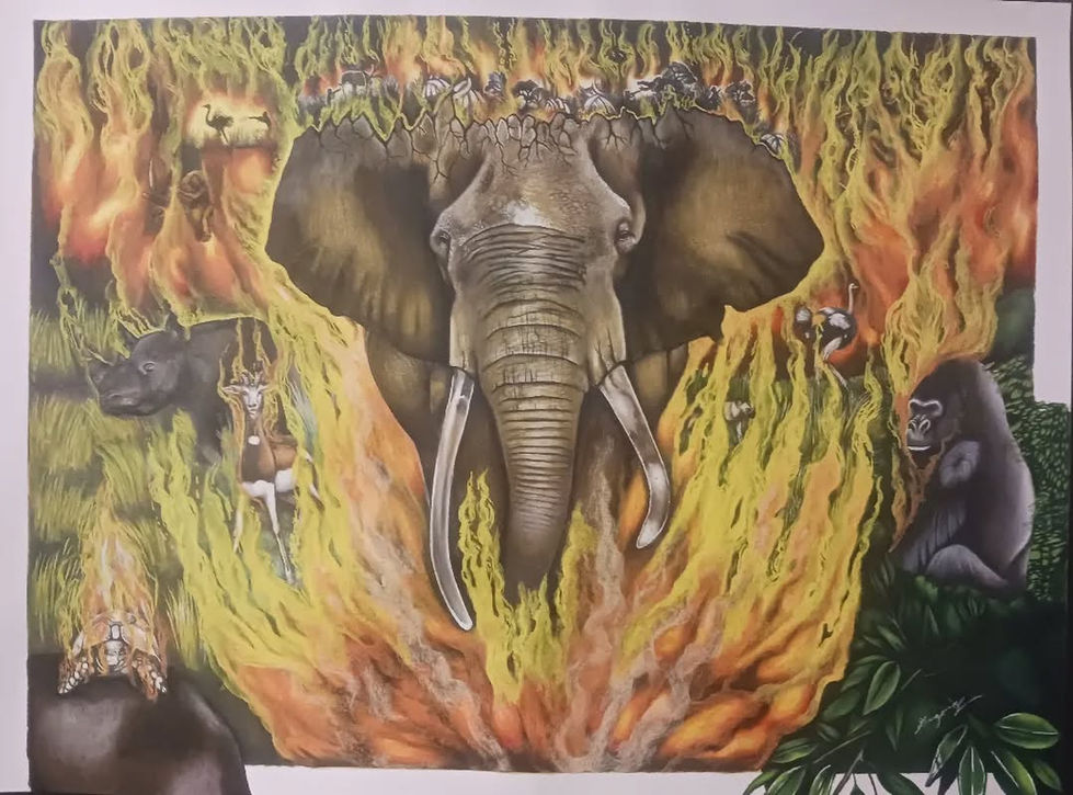 Size: 18x24 Inches on Mixed Media Paper
Medium/Materials: Mixed Media
Date Completed: December 19th, 2023