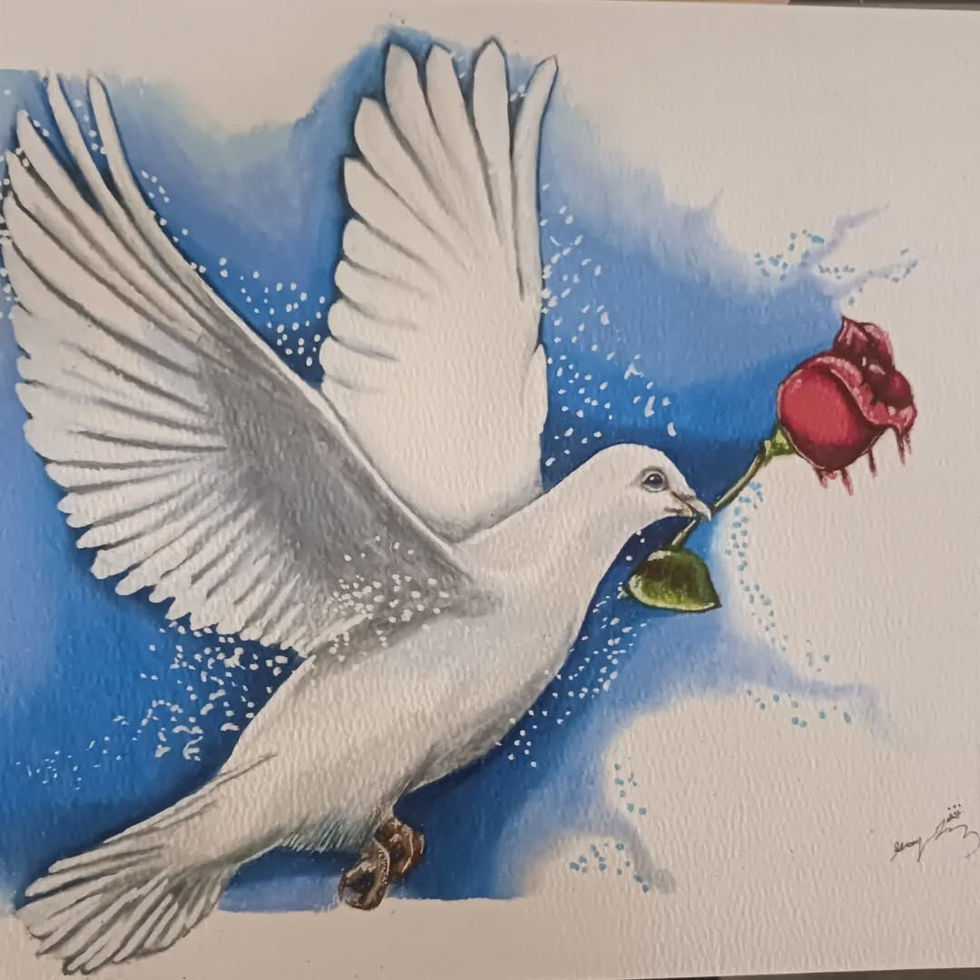 Size: 9x12 Inches On Watercolor Paper
Medium: Mixed Media
Year Completed: 2023