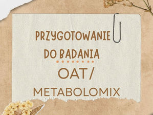 Przygotowanie do badania OAT/Metabolomix