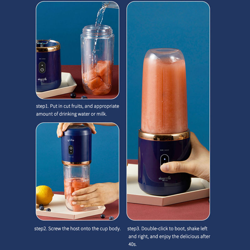 Thumbnail: Portable Fruit Juice Blenders Summer Personal Electric Mini Bottle Home