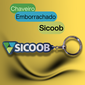Chaveiro Sicoob Emborrachado