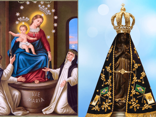 Festas Marianas do mês de outubro: Nossa Senhora do Rosário e Nossa Senhora da Conceição Aparecida