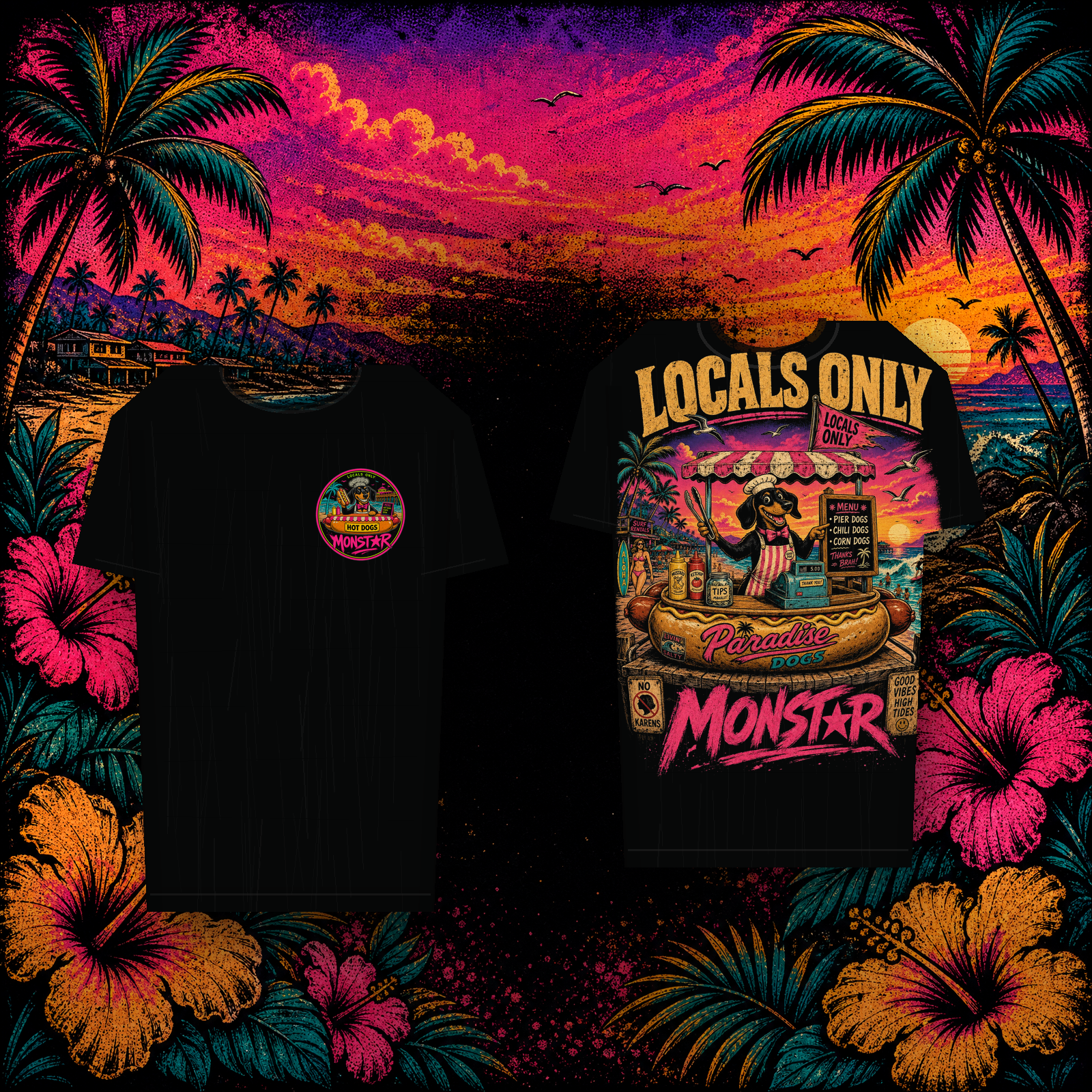 Locals Only Paradise Dogs
