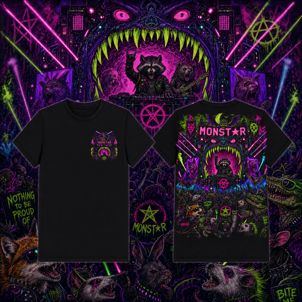 Rave Beasts After Dark Tee B