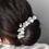 Thumbnail: Six bridal hair pins with porcelain flowers and pearls