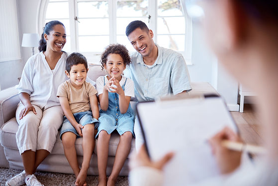 parents-children-psychology-with-family-therapy-smile-together-sofa-support-discussion-you