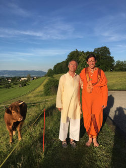 Christian and Swami Aniruddha