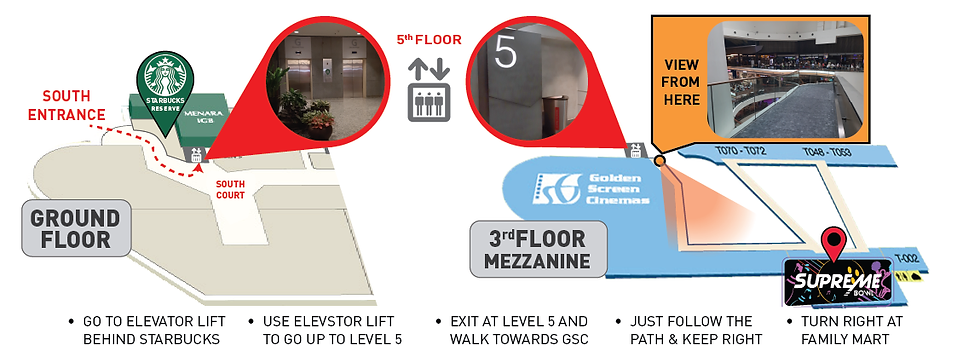 Divert Access: South Court Elevator Lift, Ground Floor