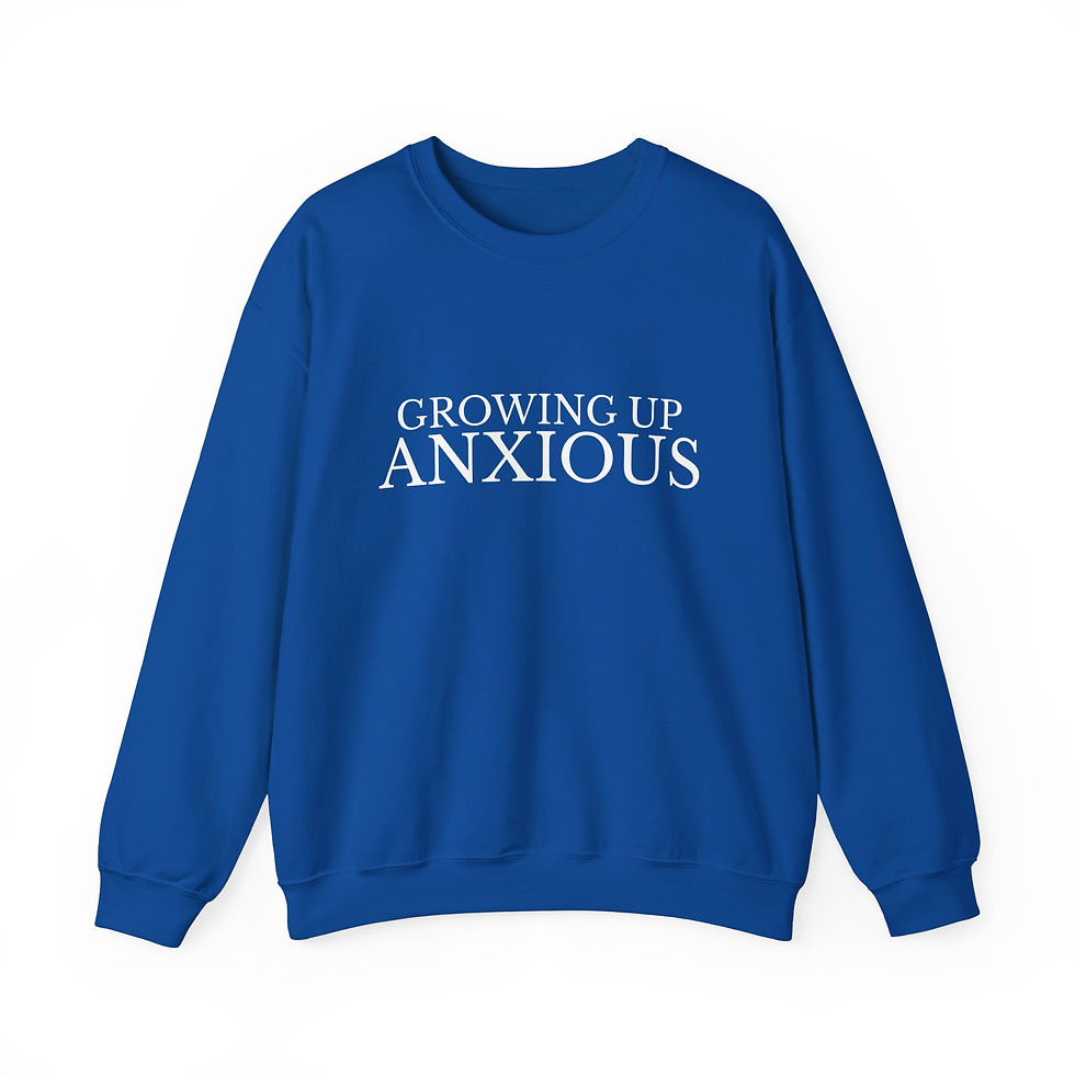 Thumbnail: Growing Up Anxious Unisex Crewneck Sweatshirt