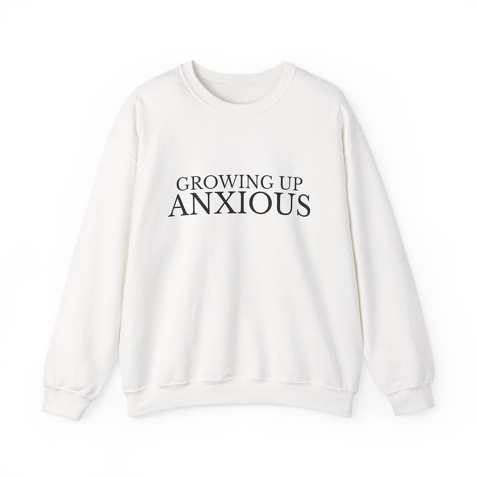 Thumbnail: Growing Up Anxious Unisex Crewneck Sweatshirt