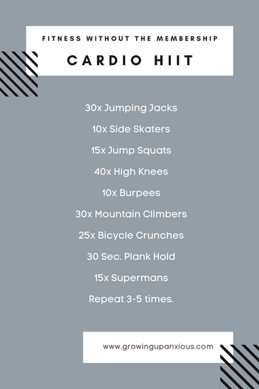 Example Cardio HIIT Workout