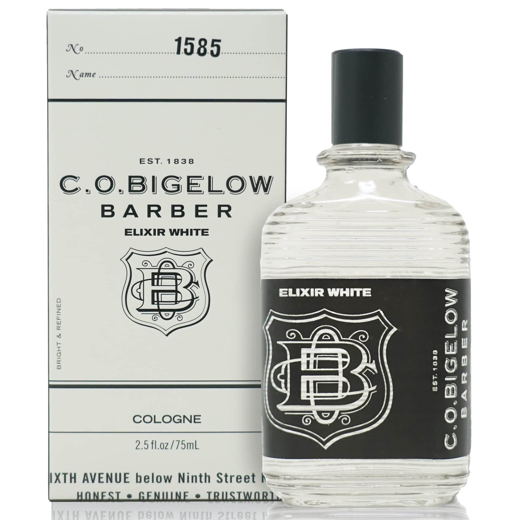 C.O. Bigelow Elixir White Cologne - No. 1585 2.5 fl oz Cologne for Men Modern Fr