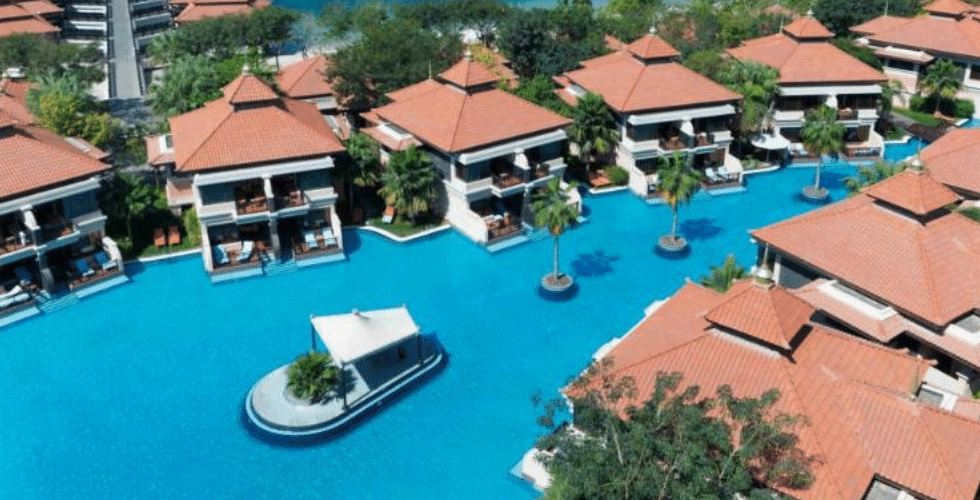 Anantara The Palm Dubai Resort, Thai themed Hotel and resort, The Palm Dubai, The Palm Jumeirah Hotel, Mekong, Over Water Villas