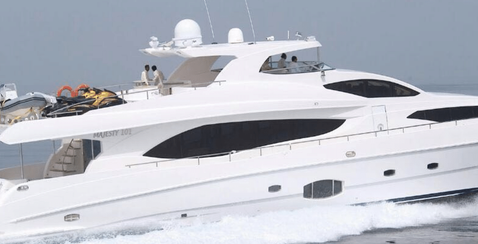 101FT Luxury Yacht Charter, Dubai Marina, Skydive, Jumeirah Beach & Atlantis The Palm, Dubai Eye