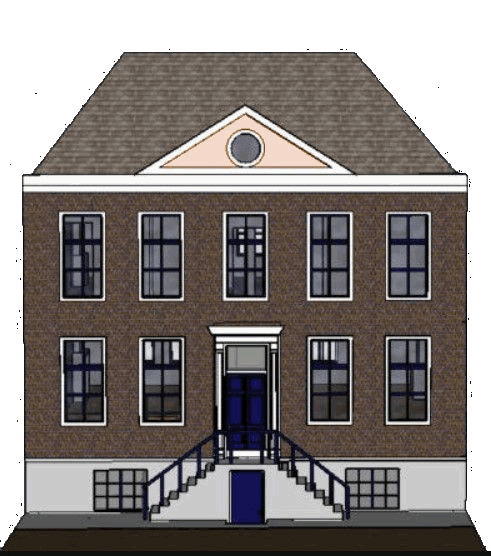 Huis Nieuwe Gracht in 1870