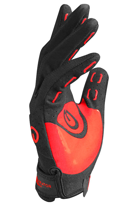 Gant cuir synthétique avec grip silicone.