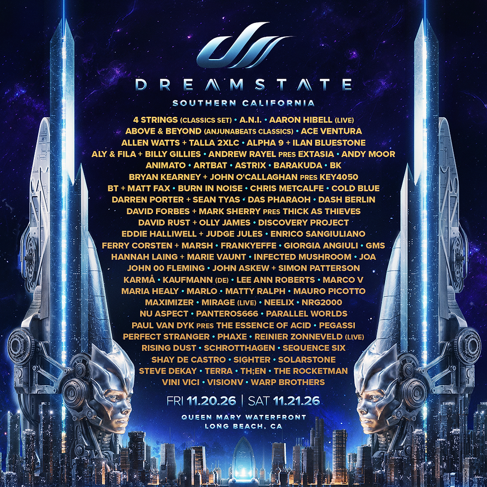 Dreamstate SoCal Reveals Full Lineup For 2026 Edition
