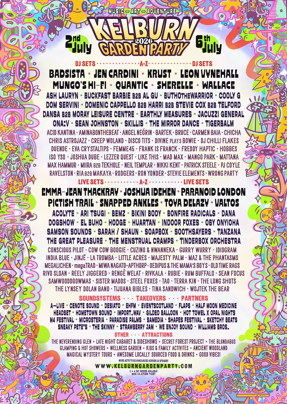 Kelburn Garden Party returns in 2026 - first phase line-up announced