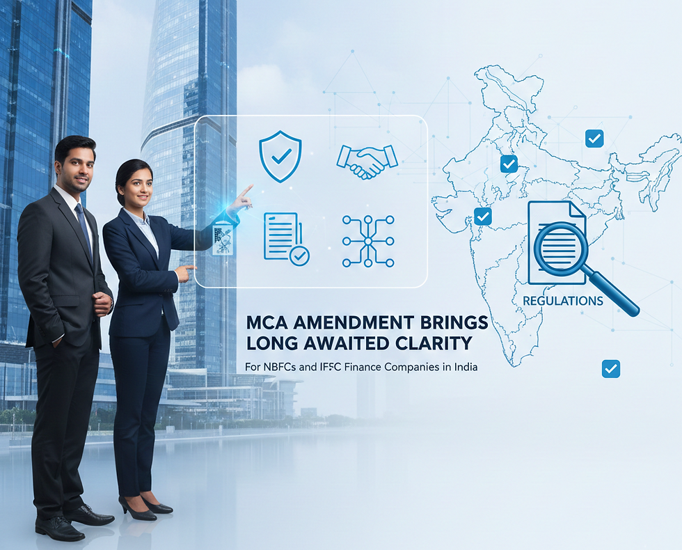 MCA Amendment Brings Long Awaited Clarity for NBFCs and IFSC Finance Companies