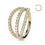 Thumbnail: Triple bendable nose ring