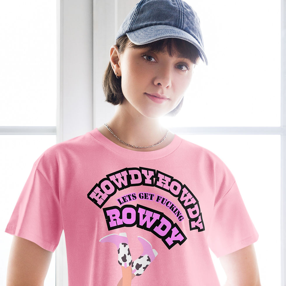 Thumbnail: Howdy howdy lets get fkn rowdy crop top
