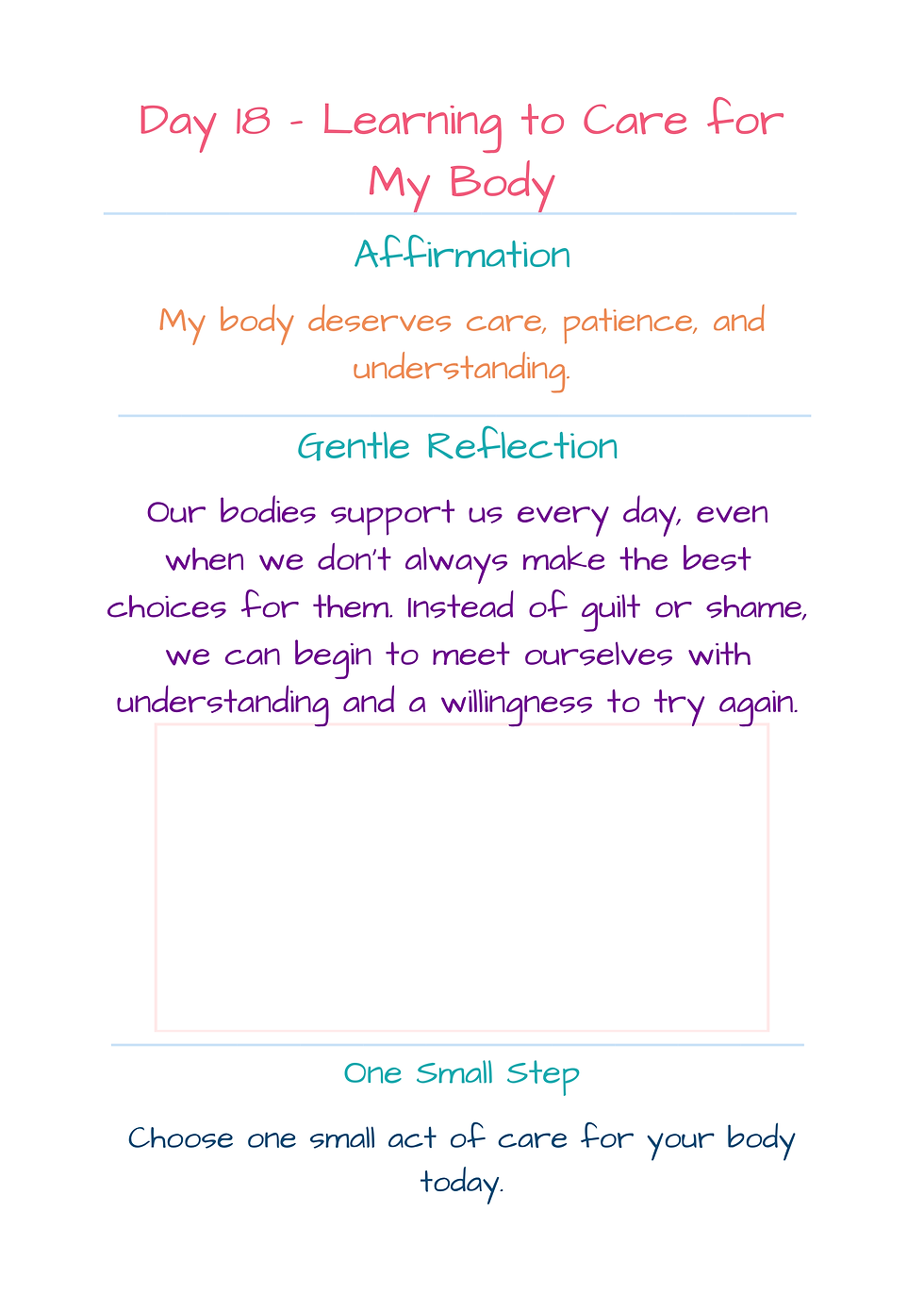 Thumbnail: One Small Step™ – A Gentle 30-Day Self-Love Journal (Digital)