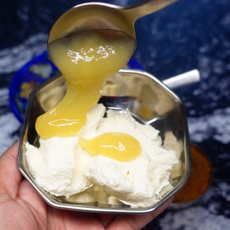 deconstructed shrikhand cheesecake lemon curd ginger biscuit recipe